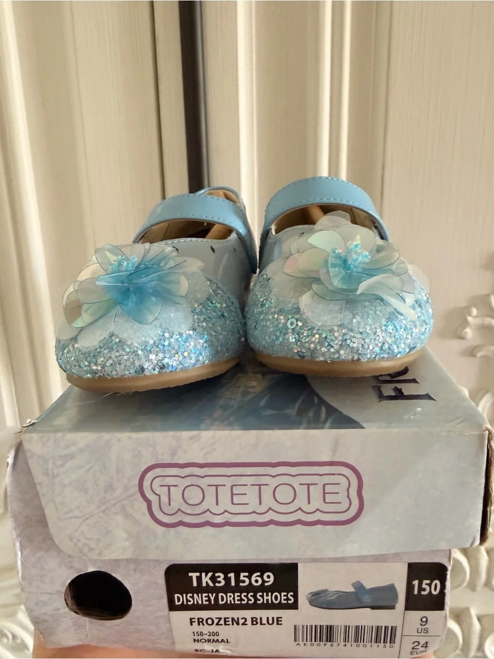 Tote Tote Toddler Elsa Dress Shoes with Iridescent Flower
